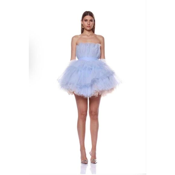 bronx and banco anna tulip mini dress Blue M - Picture 4 of 11